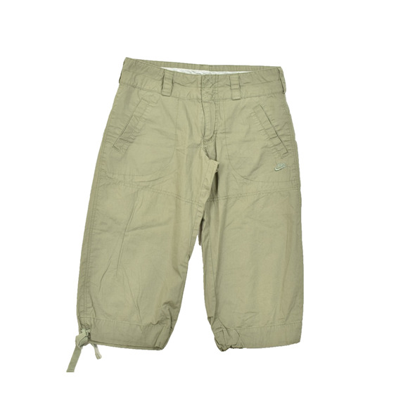 Nike Women's Cargo Pants Capri XS (0-2) Cotton Drawstring Cuff - Picture 1 of 8